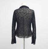 Muka Rose See-Through Cardigan