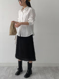Mio Fringe Banding Skirt