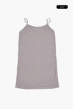 Linen see-through knit one piece