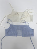 Leopard See-through Loose Fit Shirt Bustier SET