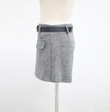 Tully Wrap Wool Shorts (Belt Set)