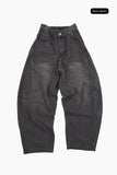 Side custom denim banding pants