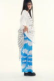 Nebula weather printing long skirt