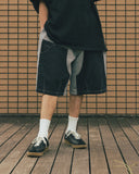 [AG] Denim Double Sweat Half Pants