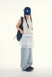 Ash house wide denim pants