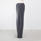 (Unisex) Hessian Brushed Pin Tuck Pants