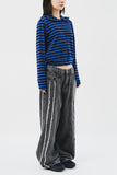 (W) Moor Striped Hooded Jacket