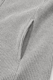 Dusk slim waffle hooded zip-up