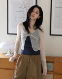 Watery Crop Cardigan