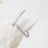 Lenna shoulder zipper t-shirt