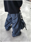 Verity Two-Tuck Curved Denim Pants