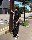 Nylon Cargo Pocket Bermuda Pants