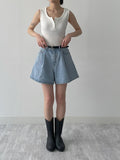 Waffle Button Sleeveless
