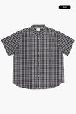Embo check short sleeve over shirt