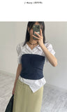 Shirring dot tube top
