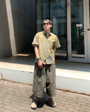 Garments Washed Cut Bermuda Pants