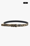 Leopard eyelet belt
