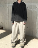 Pigment Stripe Collar Long Sleeve