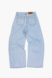 Sage wide denim pants