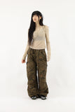 Cargo printed military pants