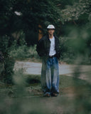 Fatigue Denim Balloon Pants