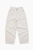 Turquoise white denim pants