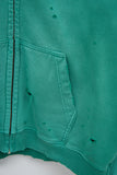 R Heavy Destroyed Zip Hoodie