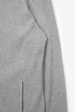 Dusk slim waffle hooded zip-up