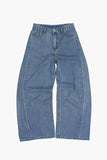 Sage wide denim pants