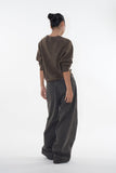 Sober wool v-neck knit