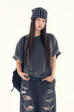 Levi pigment washed crop t-shirt