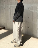 Pigment Stripe Collar Long Sleeve