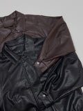 Chapter Leather Loose Fit Blouson Jumper