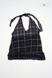 Ranova sheer check halter top