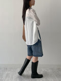 Holding see-through loose fit shirt