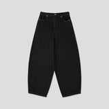 Post Striped Wide Denim