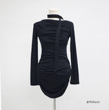 Roman Tie Shirring One-Piece