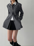 Pin tuck round half jacket