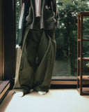 Deep Tuck Wide Chino Pants