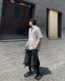 Dark Destroyed Damage Bermuda Denim