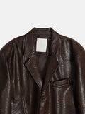 Dustin Leather Blazer
