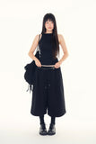 Ness snap tuck bermuda pants