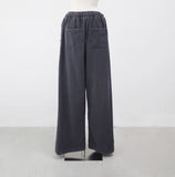 (Unisex) Hessian Brushed Pin Tuck Pants