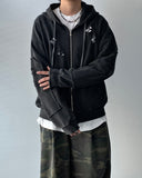 Vintage Damage Hooded Zip-Up