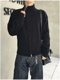 Legacy Diagonal Knit Zip-Up
