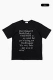 Brilliant lettering overfit t-shirt