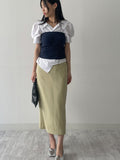 Shirring dot tube top