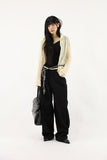 Bohemian Studded Black Pants