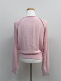Mu Symbol Raglan V-neck Cardigan