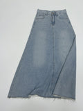 547 Vintage Flare Long Denim Skirt